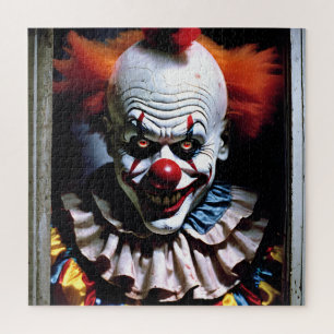 Puzzle Scary Clown Evil Grin Circus Auguste Horror