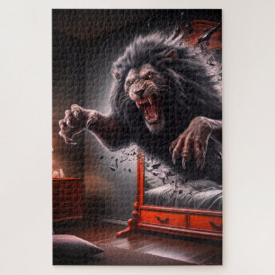 Puzzle Scary Lion