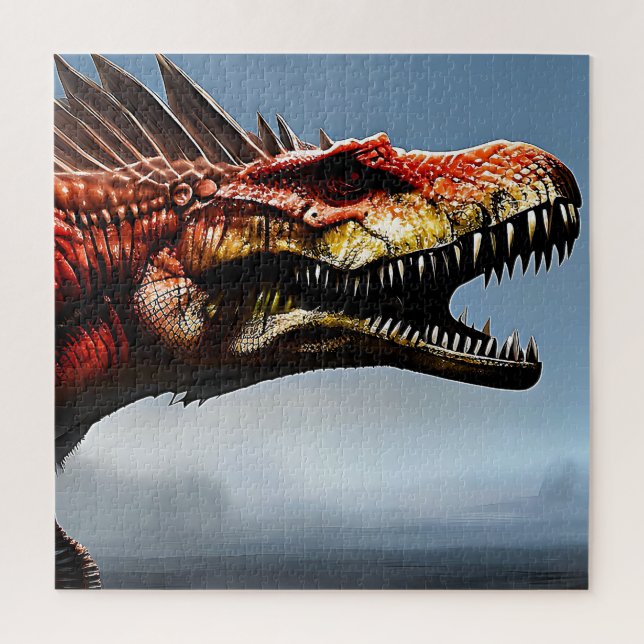 Puzzle Scary Spinosaurus Dinosaur, (Vertical)