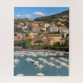 Puzzle Scene Coast Town, Lerici, Liguria, Italia Jigsaw P