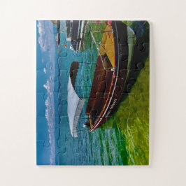 Puzzle Scenic Lake Taxi Boat | Tropical Waters