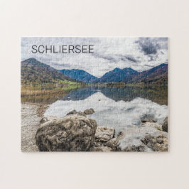 Puzzle Schliersee Bavaria Lake Germany Panorama Souvenir