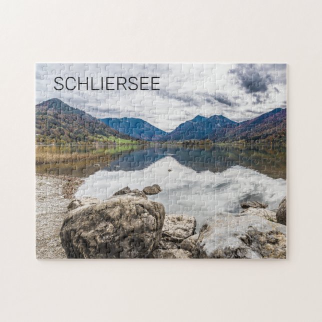 Puzzle Schliersee Bavaria Lake Germany Panorama Souvenir (Horizontal)