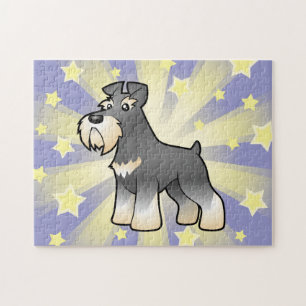 Puzzle Schnauzer gigante/estándar/miniatura del dibujo