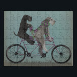 Puzzle Schnauzer Tandem<br><div class="desc">Tándem Schnauzer de Fabfunky. Cuenta con schnauzers montando una bicicleta en un estilo caprichoso y de vapor. | 192047D</div>