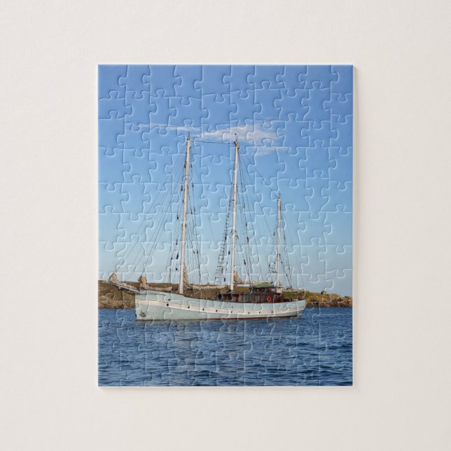 Puzzle Schooner en las islas de Scilly (Vertical)