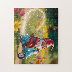 Puzzle Scoot Scooting Gnome