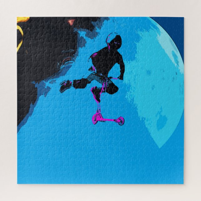 Puzzle Scootering espacial - Stunt Scooter Boy (Vertical)