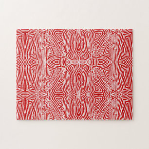 Puzzle Scribbleprint rojo