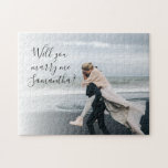 Puzzle ¿Se Casará Con Mi Propuesta Foto Moderna?<br><div class="desc">Agregue su mensaje de foto y personalizado haciendo clic en el botón "Personalizar". Perfecto para crear keepsakes memorables y eventos especiales</div>