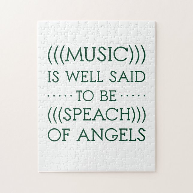 Puzzle Se Dice Que La Música Es De Ángeles. (Vertical)