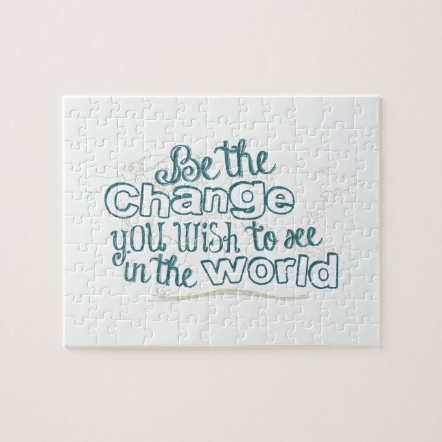 Puzzle Sé el cambio que quieres ver en el mundo (Horizontal)