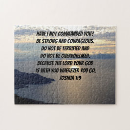 Puzzle Sé Fuerte Y Valiente Joshua 1:9 Lake Sunset