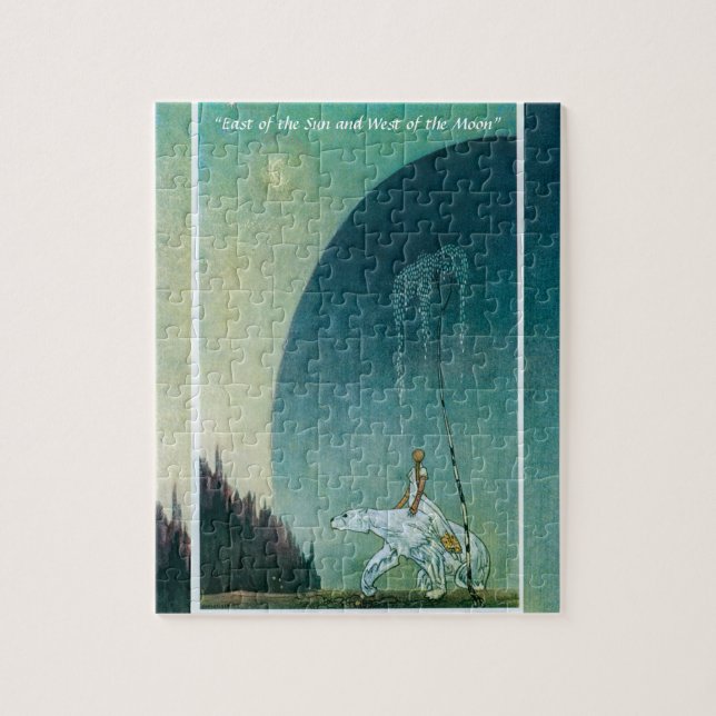 Puzzle Se mantuvo tensa con el oso Kay Nielsen (Vertical)