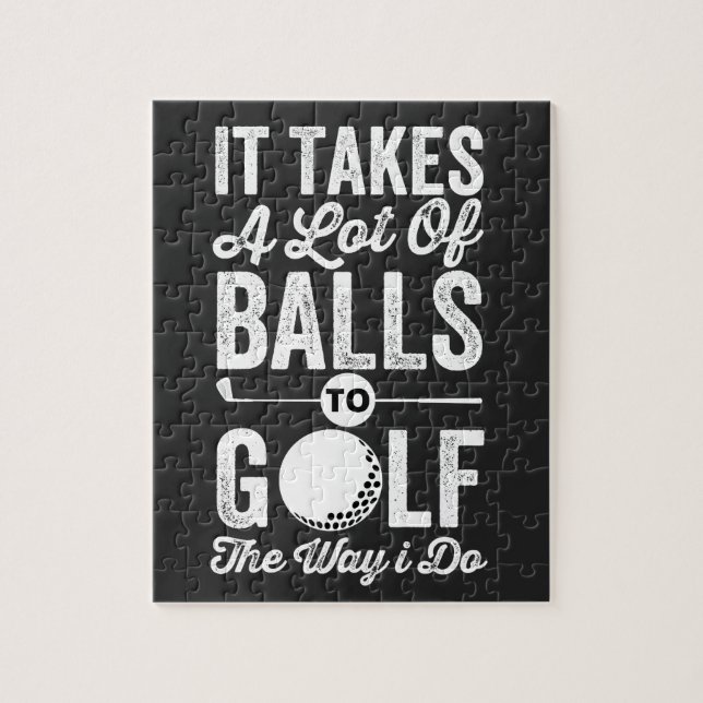 Puzzle Se necesita un montón de bolas para golf de la man (Vertical)