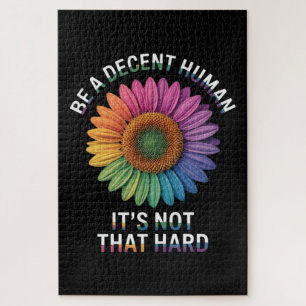 Puzzle Sé un ser humano decente no es tan difícil