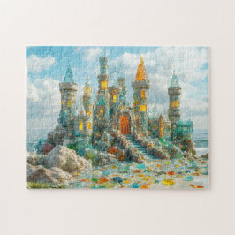 Puzzle Seaglass Castle Coastal Ocean Crystal Palace