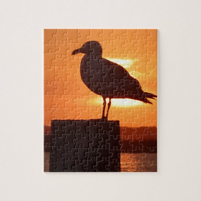 Puzzle Seagull Sunset (Vertical)