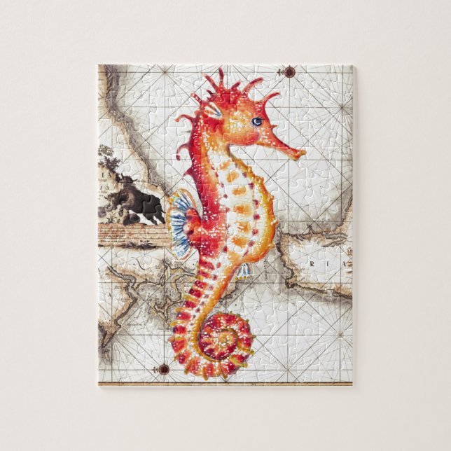 PUZZLE SEAHORRO RED MAP II (Vertical)