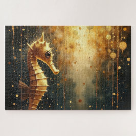 Puzzle seahorse art