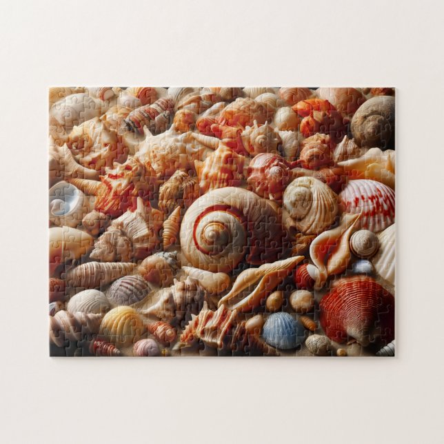 Puzzle Seashells & Conches Seashell Collector's Gift (Horizontal)