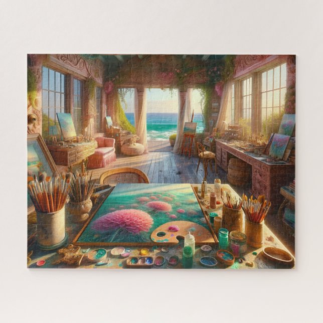 Puzzle Seaside Artist Studio by the Ocean (Horizontal)