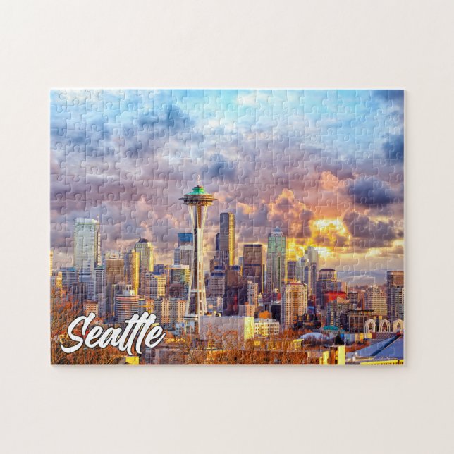Puzzle Seattle, Washington, Estados Unidos (Horizontal)