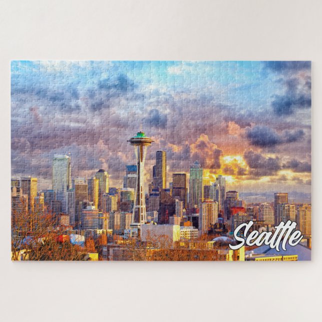 Puzzle Seattle, Washington, Estados Unidos (Horizontal)