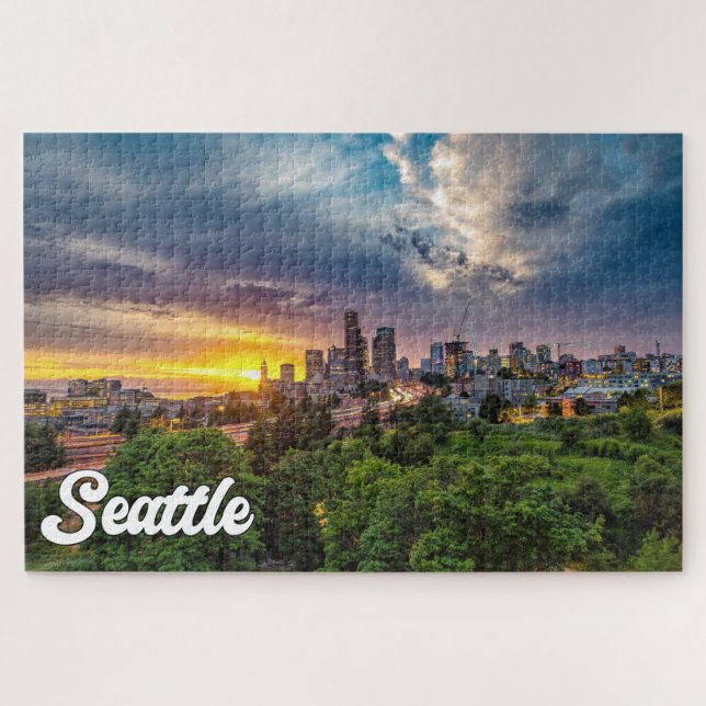 Puzzle Seattle, Washington, Estados Unidos (Horizontal)
