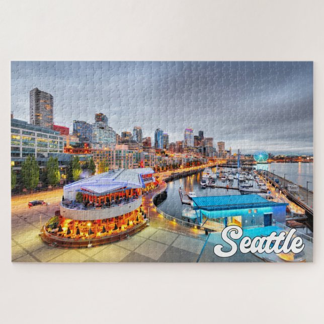 Puzzle Seattle, Washington, Estados Unidos (Horizontal)
