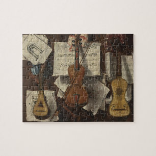 Puzzle Sebastiano Lazzari Trompe - Violín y notas musical