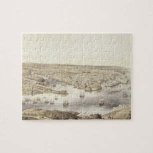 Puzzle Sebastopol en toda su gloria, 1848, grabado por