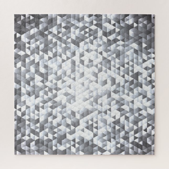 Puzzle Secuencias de plata: fondo de mosaico brillante (Vertical)