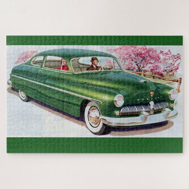 Puzzle Sedan verde de Mercurio de 1949 (Horizontal)