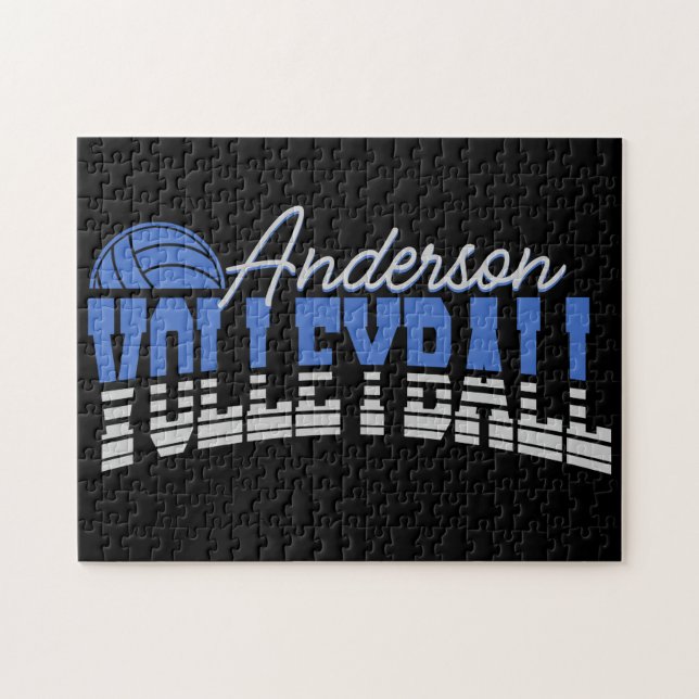 Puzzle Selector de voleibol personalizado ADD NAME Team C (Horizontal)