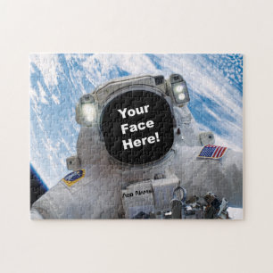 Puzzle Selfie de astronauta - Agrega tu cara y nombre