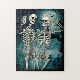 Puzzle Selfies de la luna en el cementerio de Skeleton