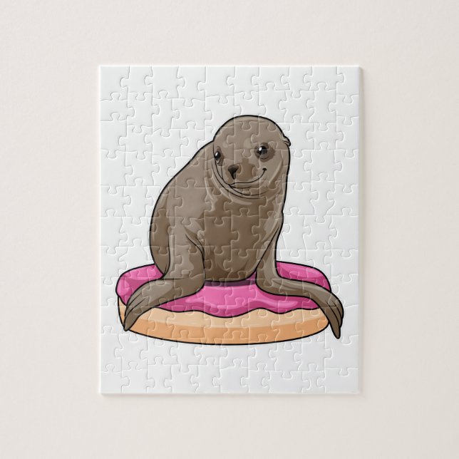 Puzzle Sello con donut (Vertical)