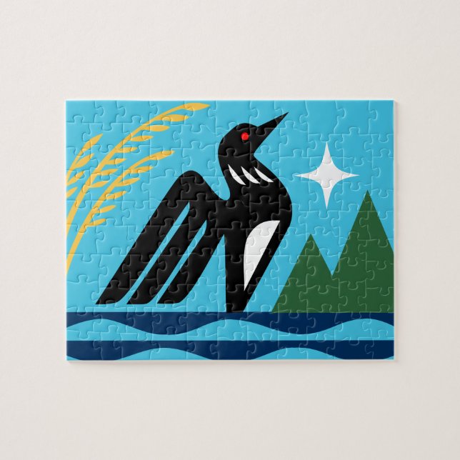 Puzzle Sello de estado de Minnesota (Horizontal)