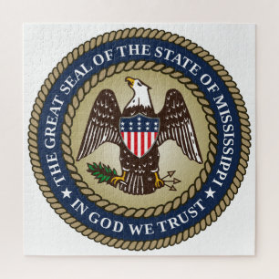 Puzzle Sello de Misisipi (Estado de los Estados Unidos)