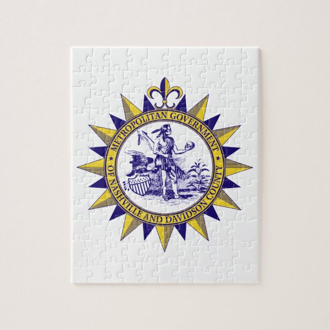 Puzzle Sello de Nashville (Tennessee) (Vertical)