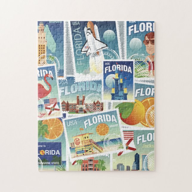 Puzzle Sellos de la Florida (Vertical)