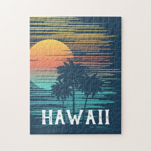 Puzzle Selva tropical Hawaii Sunset Sunrise (Vertical)