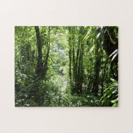 Puzzle Selva tropical II dominicana de lluvia verde tropi