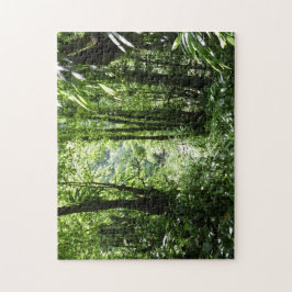 Puzzle Selva tropical II dominicana de lluvia verde tropi