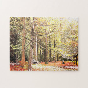 Puzzle Selvas acuáticas elegantes en otoño
