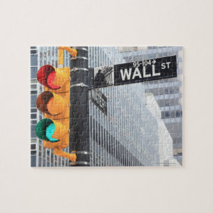 Puzzle Semáforo y Rótulo de Wall Street