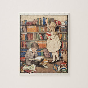 Puzzle Semana del Libro Infantil por Jessie Willcox Smith