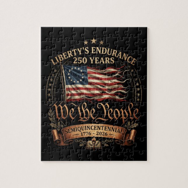 Puzzle Semicuincuentenario del 4 de julio 1776-2026 (Vertical)
