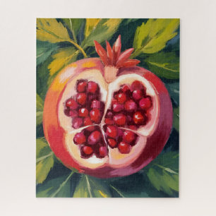 Puzzle Semillas de Granada   Pintura de Frutas